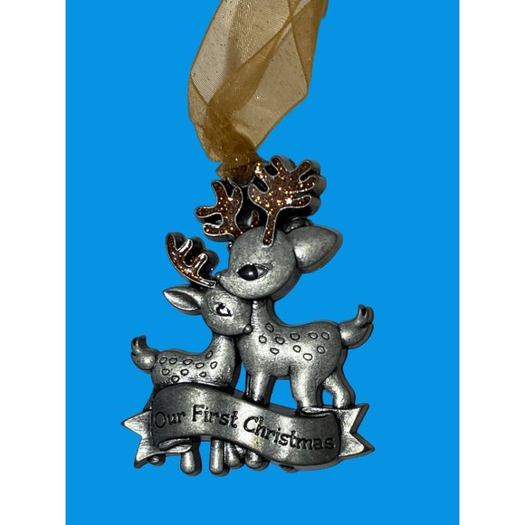Gloria Duchin Our first Christmas Reindeer Collectible Ornament - Picture 2 of 8